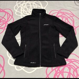 Eddie Bauer CBIZ Black Fleece Zip-Up Jacket